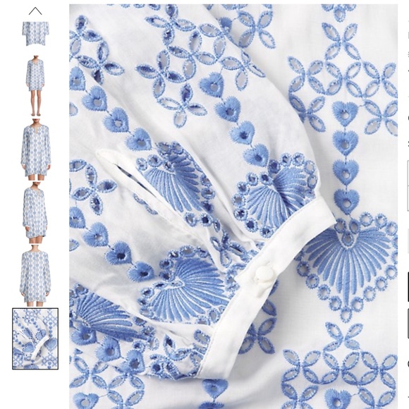 Johnny Was Natalia Tunic dress  blue and white size SMALL - Picture 3 of 6